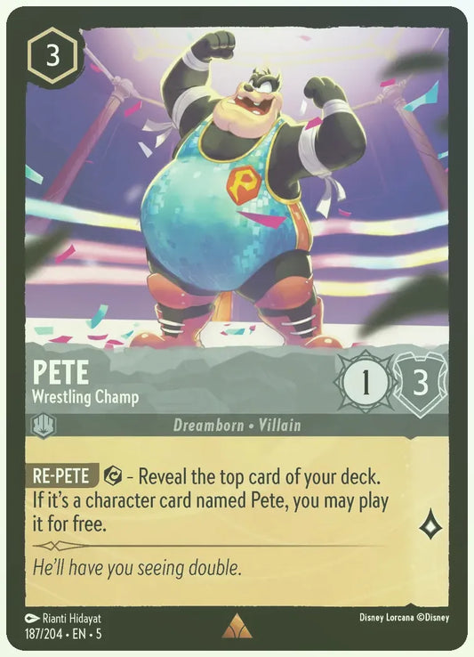 Pete - Wrestling Champ Foil