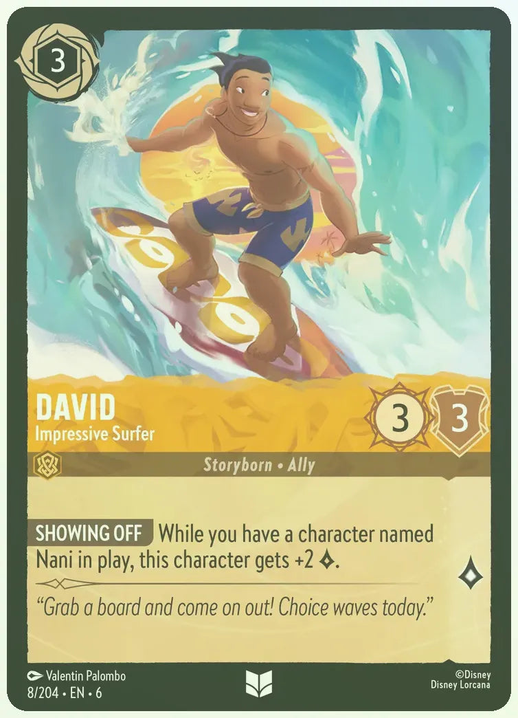 David - Impressive Surfer Foil