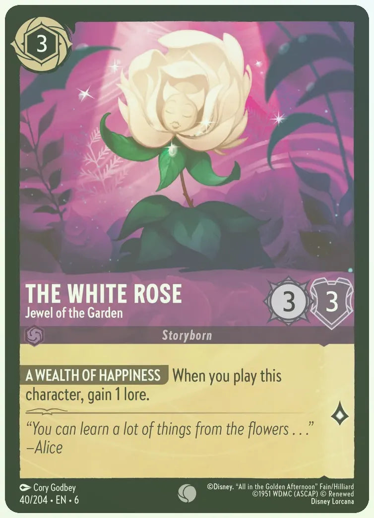 The White Rose - Jewel of the Garden Foil