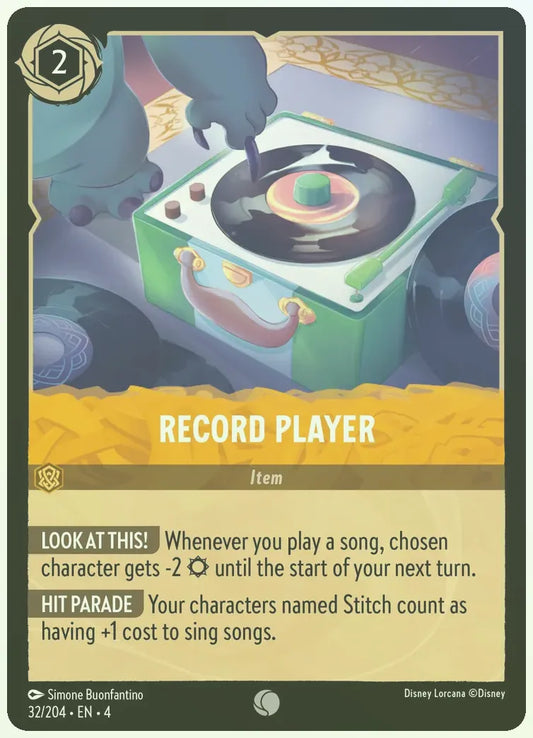 Record Player Foil