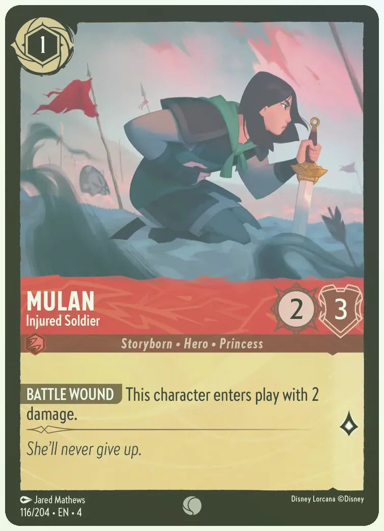 Mulan - Injured Soldier Foil