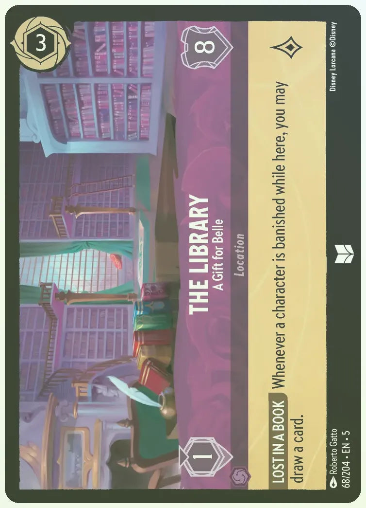 The Library - A Gift for Belle Foil