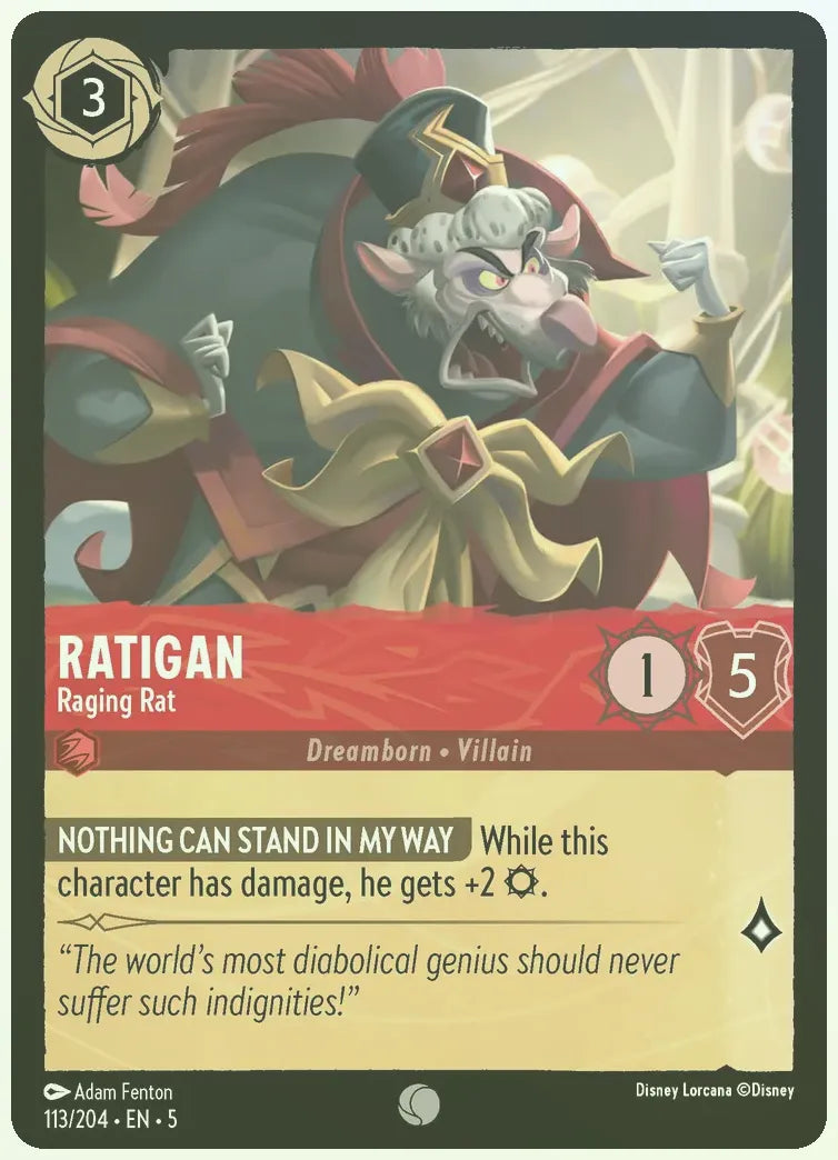 Ratigan - Raging Rat Foil