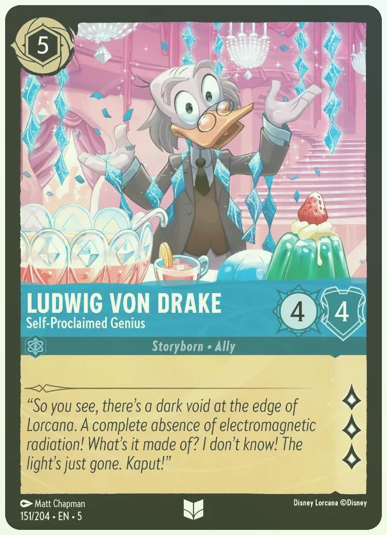 Ludwig Von Drake - Self-Proclaimed Genius Foil