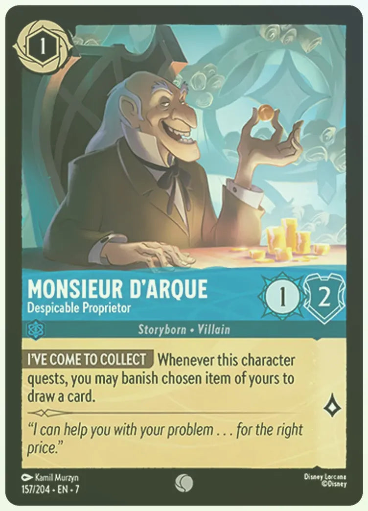 Monsieur DArque - Despicable Proprietor Foil