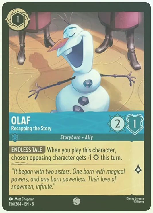 Olaf - Recapping the Story Foil