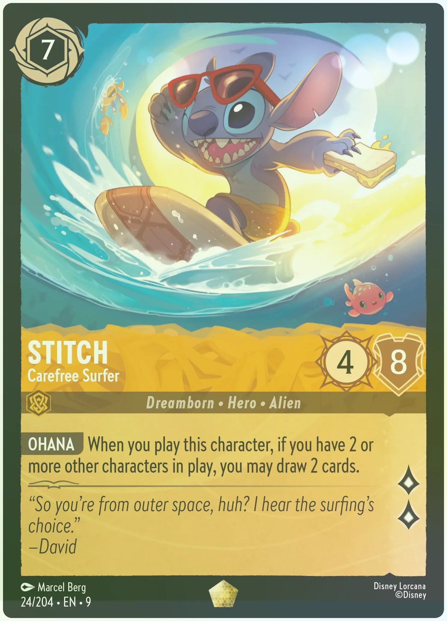 Stitch - Carefree Surfer Foil
