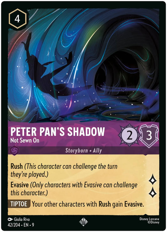 Peter Pan's Shadow - Not Sewn On