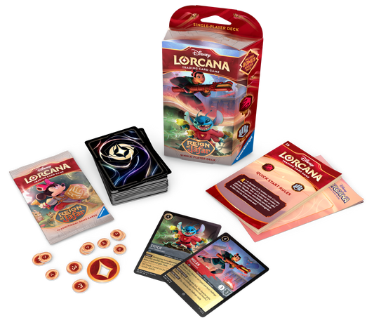 Lorcana: Reign of Jafar: Ruby & Steel Starter Deck